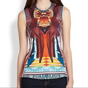 Clover Canyon Furniture Weave Neoprene Peplum Top